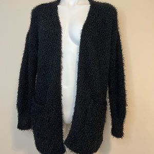 Faux fur cardigan